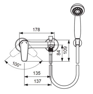 Смеситель Vidima Balance BA267AA ванны и душа